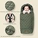 Warm and Cozy Winter Stroller Cover for Baby - Waterproof Bunting Bag with Soft Fleece Lining and Universal Fit for Strollers - Protective Footmuff Blanket for Ultimate Comfort in Wind, Rain & Snow