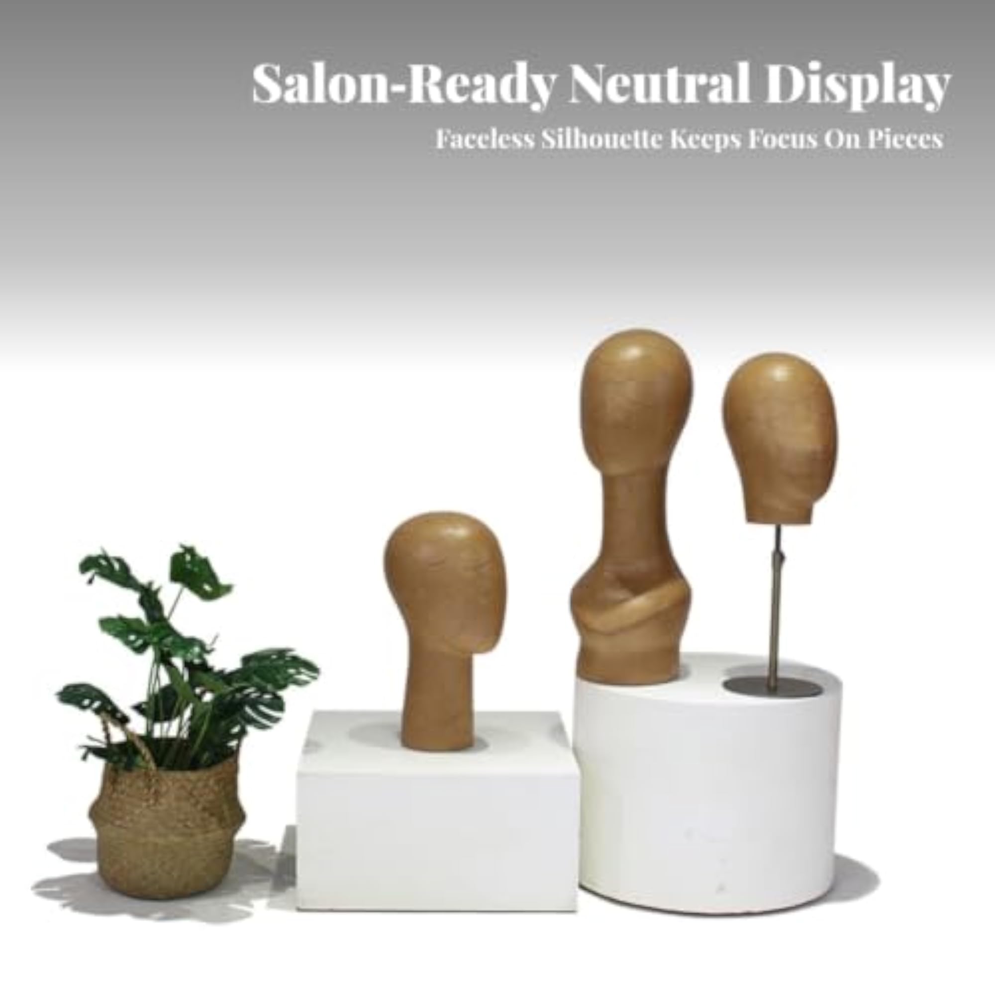 Vintage-Style Mannequin Head Cracked Finish Display Head