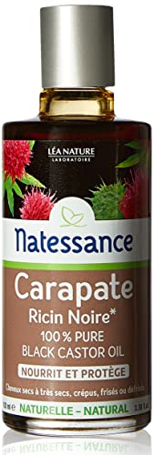 Natessance Rizinusöl, 100 % rein, natürlich, schwarz, 100 ml Cover