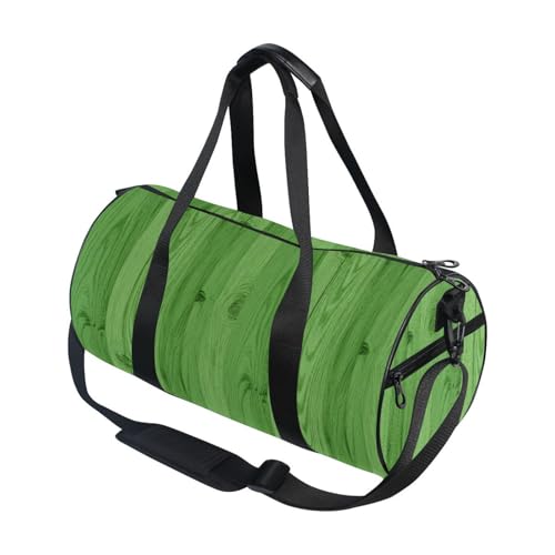 Striped Green Wood Texture Vintage Large Travel Duffle Bag Carry On Airport Bag Travel Large Capacity3