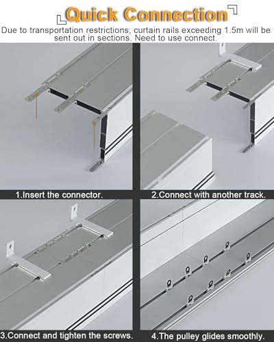 Tringle à rideau de séparation pour isoler une chambre ou un espace - 7