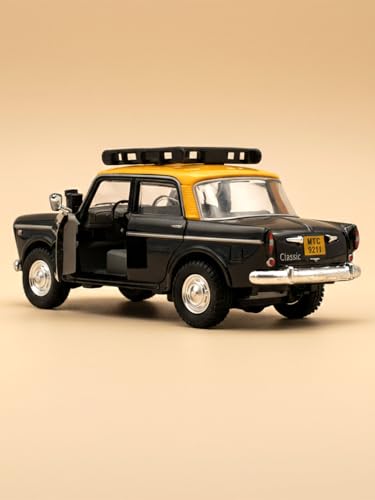 Image of Plastic Toys Bombay Ambassador Taxi, Pull Back Action, Door openable Car for Kids | for Kids Toys | Toy Vehicles, Colour as Per Availability, Mini Cars, Toy Vehicles