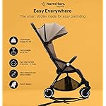 Hamilton by Yoop X1 Plus Kinderwagen - Modell 2023 - Leicht, verstellbar und wendig - Premium Buggy mit Einhand-Falttechnik - Belastbar bis 22 kg - Khaki