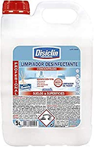 Disiclin Limpiador Desinfectante Concentrado 5 Litros, Lavanda 5000 ml Cover