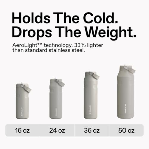 Image of STANLEY IceFlow Flip Straw 2.0 Water Bottle 24 oz | Built-In Straw with Larger Opening | Lightweight and Leak Resistant | Insulated Stainless Steel | BPA-Free | Sorbet Garden