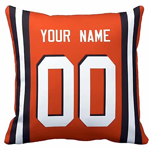 Image of ANTKING Throw Pillow 2 Pack with Custom Name and Number Personalized Gift for Men Women Boys