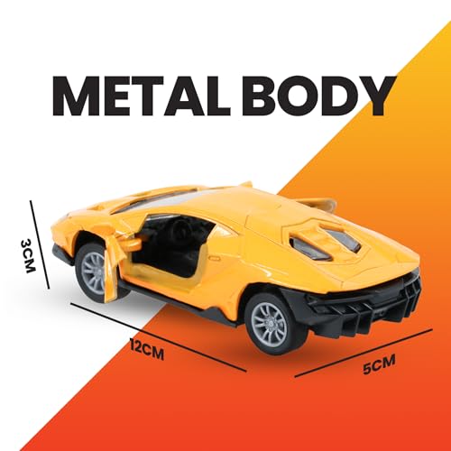 Image of GENIE'S TOY BUS 1:32 Scale Pullback Die Cast Lamborghini I Premium Alloy Metal Diecast Lamborghini I Diecast Metal Pullback Lamborghini for 3+ Year Kids