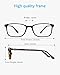 ANRRI Blue Light Blocking Glasses Anti Eyestrain UV Filter Computer Game Eyeglasses Lightweight Tortoise Frame