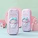 MEADOW Kawaii Pencil Case, Squishy Cute Anime Cosmetic Bag Pouch (Pink)