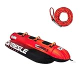 Mesle Bananen Boot Aufblasbar Torpedo 2-4 Personen, Set mit Leine, Towable...