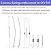Strongthium Governor Throttle Return Springs Kit Carb Linkage Rod Assortment for Honda GX160 270 390 GCV160 Predator 196cc 200cc 212cc 224cc 420cc Briggs and Stratton Small Engines (Adjustable)