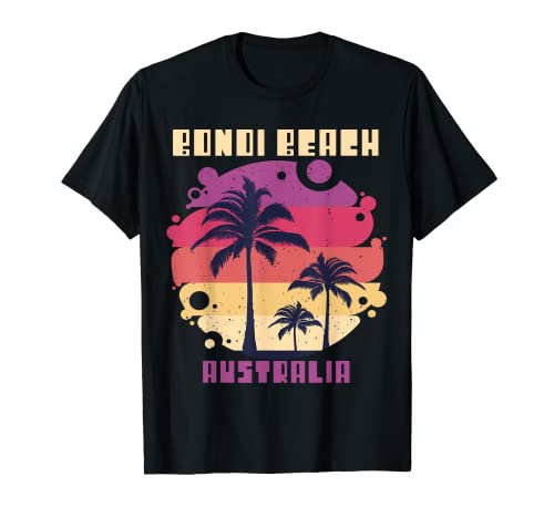 Bondi Beach Family Vacation Australia Ocean Palmeras Camiseta