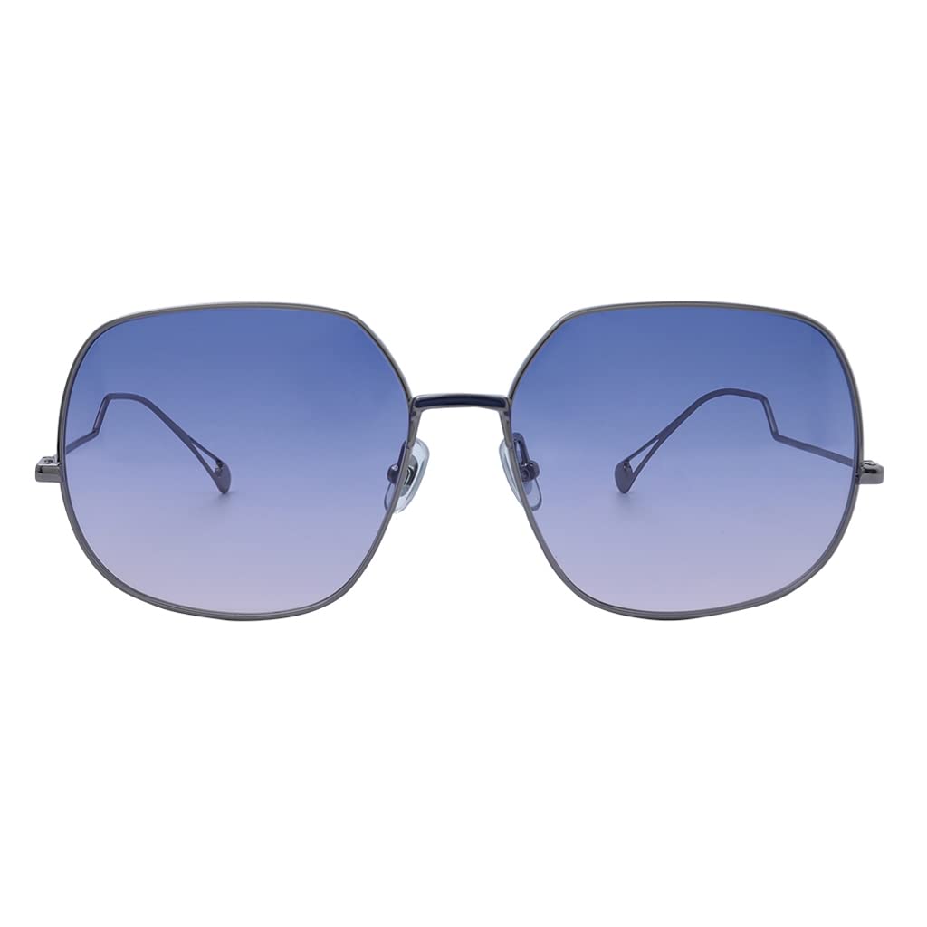 Helen Keller Full rimmed square sunglasses | Latest and Stylish Sun glasess for Women | Polarized and Lightweight Sunglasses with 100% UV Protection - Color: Blue/Pink