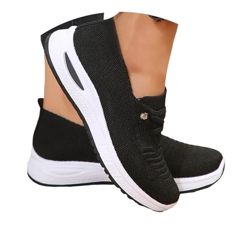 Orthopedic Shoes for Women,Womens Wide Width Breathable Sneaker Comfortable Non Slip on Sneakers Lightweight Arch Support Soft Foam Cushion Women's Woven Diabetic Walking Nurse Shoes4