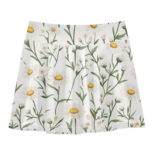 Tennis Skirt for Girls with Shorts Flowy Performance Skorts Scort Skirt for Kids with Pockets