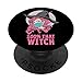 100% That Witch - Maschera per il viso che indossa la strega PopSockets PopGrip: Impugnatura per Telefoni Cellulari e Tablet Intercambiabile