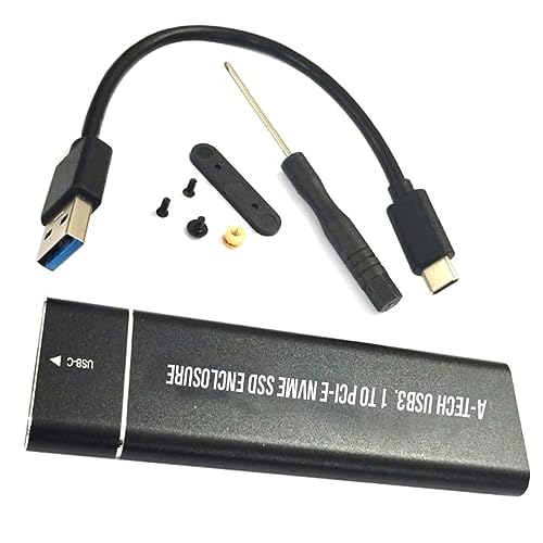 Image of M.2 NVMe SSD Enclosure USB 3.1 Gen2 to Type C Cable 10Gbps for 2230 /2242 /2260 /2280 M-Key PCIe, Supports UASP Max 2TB, Tool Free Design (SSD Not Included) DF5