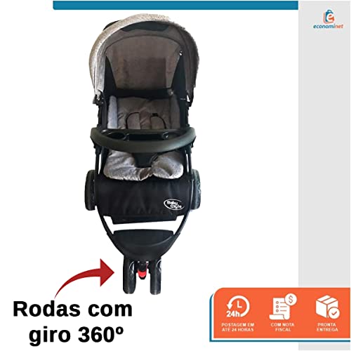 Carrinho Triciclo Urban Cinza Baby Style