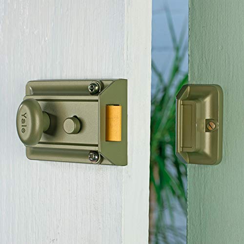 Image of Yale Wardrobe & Cabinet Lock | Key Operated Lock | Secure Storage Lock for Home Use | Zinc Alloy Body | Polished Brass (ENB-PB)