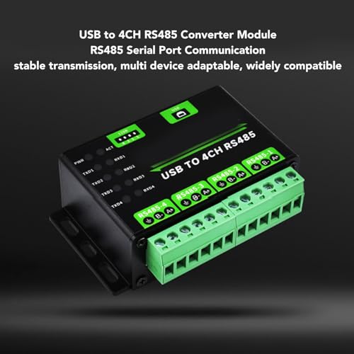 Convertidor USB a RS485 de 4 canales con protección antitruenos industrial 4