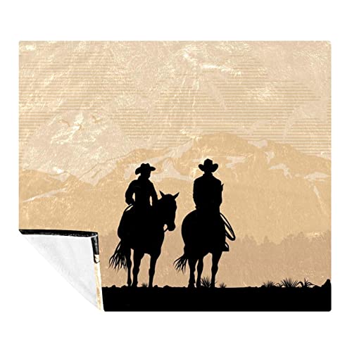 Couverture confortable thème cowboy pour des moments cocooning doux