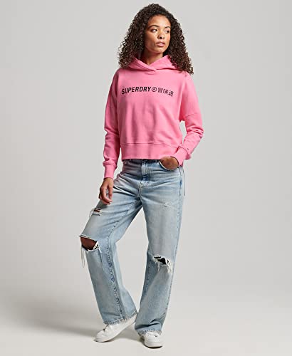 Sweatshirt court droit à capuche femme Superdry Core Sport - vue 6