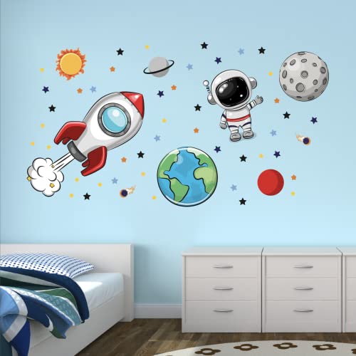 Vinilo decorativo espacial para pared 50 in x 27 in miniatura 6