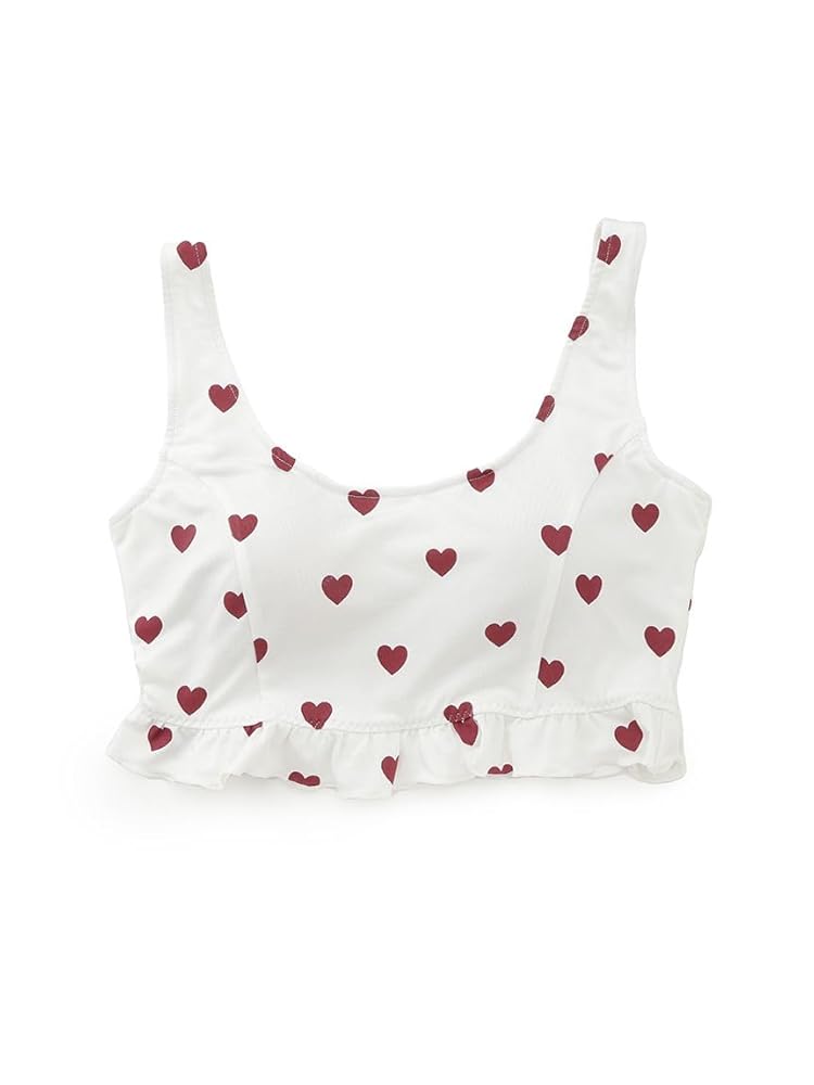 ジェラートピケハート柄スムーズィープルオーバーアンドショート ジェラートピケハート柄スムーズィープルオーバーアンドショート