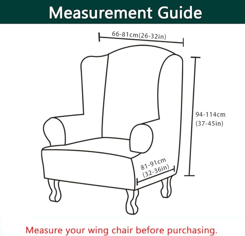 Funda para silla Wingback de estilo relajante para tu sala de estar 6