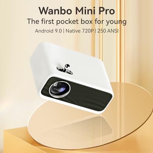 WANBO Mini Pro (Android 9.0) | Portable LED Projector | Native 720p Full HD 1080P Support | LTPS LCD | 8000 Lumens | 176" Large Screen | Home... - Image 3