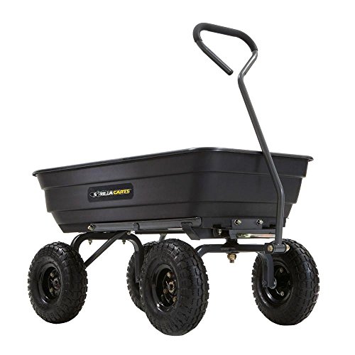 Tricam Industries Inc. Gorilla Carts 600 lb. Poly Garden Dump Cart-GOR4PS