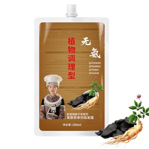 Tinte En Champú Para Cabello - Tinte Capilar Natural en Champú para Mujer | Acondicionador En Crema De Larga Duración Diseño Para Familia Mujeres Hombres Adultos Principiantes Niñas Madre