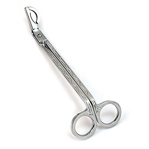 Ruikey Candle Wick Trimmer Stainless Steel Shear Snuffers Wick Lamp Pruning Tools Shears Simple Candle Scissors Tool Silver