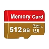 Poxfun Memory Card 512GB High Speed TF Card Waterproof Durable Memory Carte for Camera/Monitoring/Computer/Action Camera/Smartphone/Drone