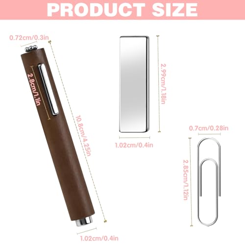 Image of CANIPHA 3 In 1 Cat Eye Nail Magnet Multifunctional Cat Eye Gel Polish Nail Tool with Extra 1pcs Square Magnet 5pcs Paper Clips Wooden Handle Cylindrical Powerful Suction for Home Diy Salon