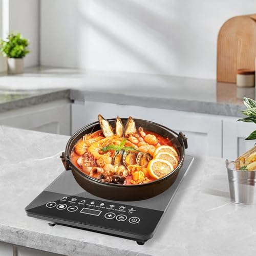 Placa de Inducción - Placa de Inducción Portátil 110V-220V | Electrodomésticos de Cocina para Cocinar en el Hogar, la Cocina, las Oficinas, la Residencia Estudiantil y el - imagen 8
