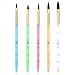 5Pcs UV Gel Acrylic Nail Brush Set for Nail Art Tips Builder and Nail Painting