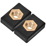 Ciieeo 2 Piezas Base de Montaje para Kayak con Tuerca de Deslizamiento de Cobre Resistente la Corrosión Compatible con Cañas de Pescar Piraguas y Paddleboards para Equipos Náuticos