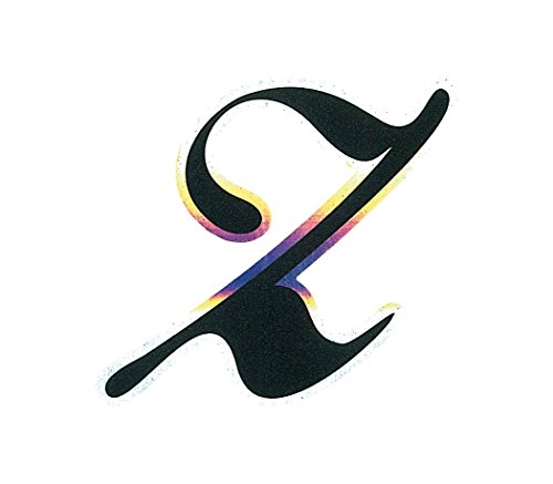 Quattroerre 20076 Aufkleber Monogramm Buchstabe Z, Schwarz, Z-Olografica