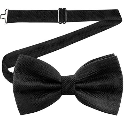 Man of Men Adjustable Black Bow Tie Cover