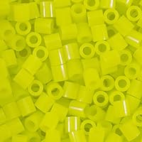 Vaessen Creative 5009-030 Bügelperlen, Neon Gelb, 1100 Stück, Steckperlen zum Basteln mit Kindern, DIY Gestalten von Schmuck, Deko, Verzierungen und weiteren Bastelideen