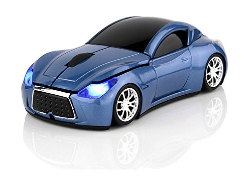 KLEIN Design FTD-MS127 Souris Optique sans Fil Design Voiture Couleur Bleu