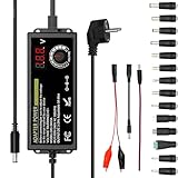 【Systèmes de Protection Multiples】Un bouton intégré permet de régler la tension en fonction de votre appareil. Une LED affiche la tension en temps réel, vous permettant de surveiller l'état de charge en temps réel. Arrêt automatique en cas de surtension, de surintensité, de surchauffe et de court-circuit. Silencieux, antidéflagrant et ignifuge, il est sûr à utiliser. Son cordon d'alimentation de 1 mètre est pratique