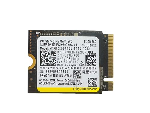 �y�����ςݕi�zWD�iWestern Digital�j�u���b�NSSD PC SN740 512GB NVMe M.2 2230�i30mm�jPCIe Gen4x4 ����SSD OEM/�o���N ���݁E�����p