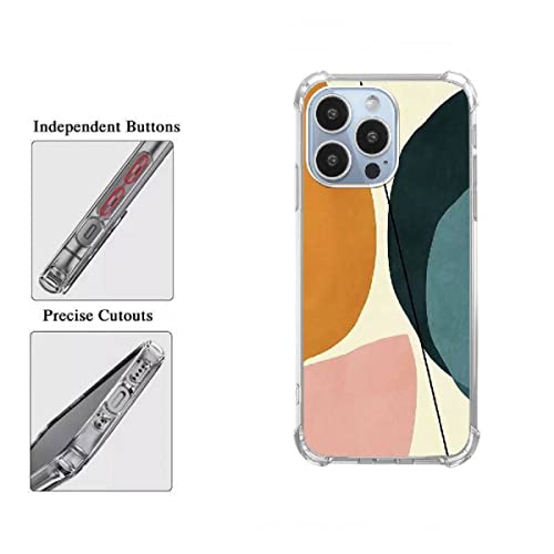 Coll Helotk Geometric Color Shapes Case Compatible With Iphone 13 Pro Max,Geometric Color Shapes Pattern Slim Shockproof Tpu Bumper Protective Cover Case For Iphone 13 Pro Max #TOP2