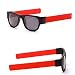 Sport Faltbare Brille Klassische Sonnenbrille Quadrat Sonnenbrille Polarisierte Sonnenbrille Herren Damen Fahrerbrille UV Schutz Modische Sunglasses Retro Sonnenbrille Unisex Party Sonnenbrille