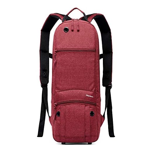 iGuerburn Mochila para depósito de tamaño D (2,0 L), botella de oxígeno O2, bolsa para depósito de oxígeno (rojo)