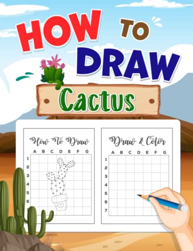 How To Draw Cactus: Step By Step Drawing Book With