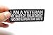 I Am A Veteran My Oath of Enlistment Has No Expiration Date Patch, Patriotic Saying Patches (P3469)