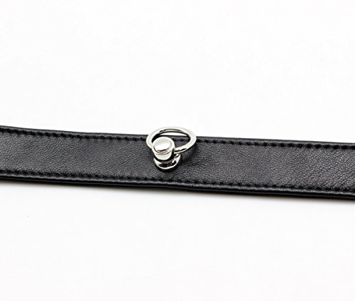 SMspade Kunstleder Kragenchoker schwarz für Männer Frauen Cosplay